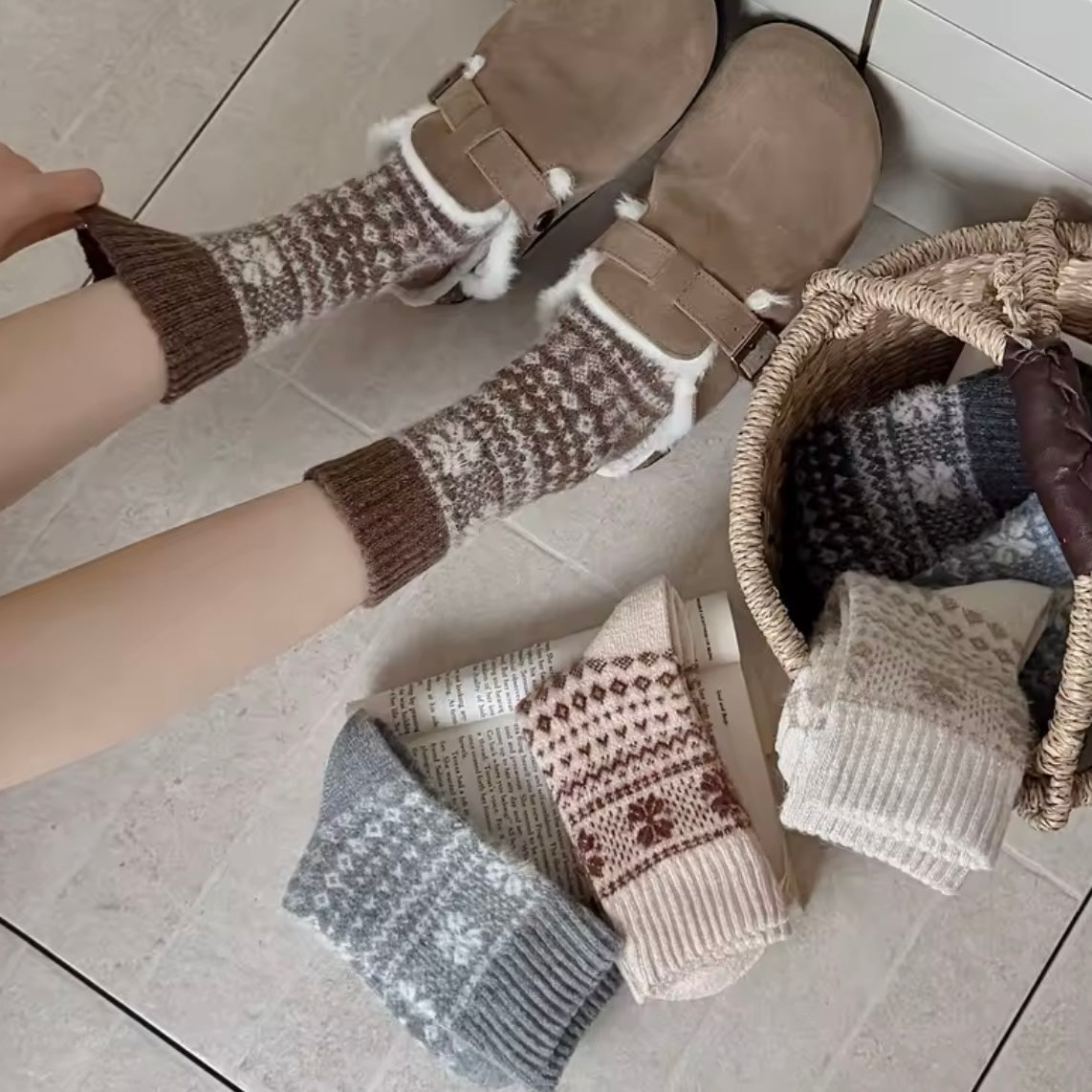 The Fluffy Folk Winter Christmas Socks
