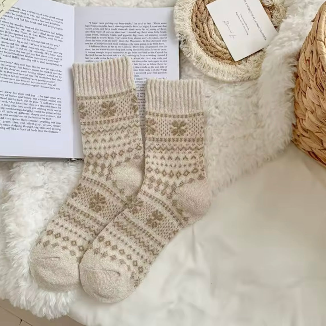 The Fluffy Folk Winter Christmas Socks