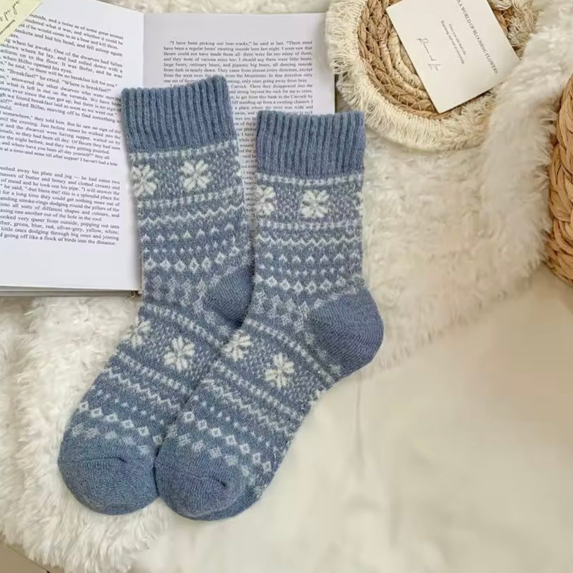 The Fluffy Folk Winter Christmas Socks