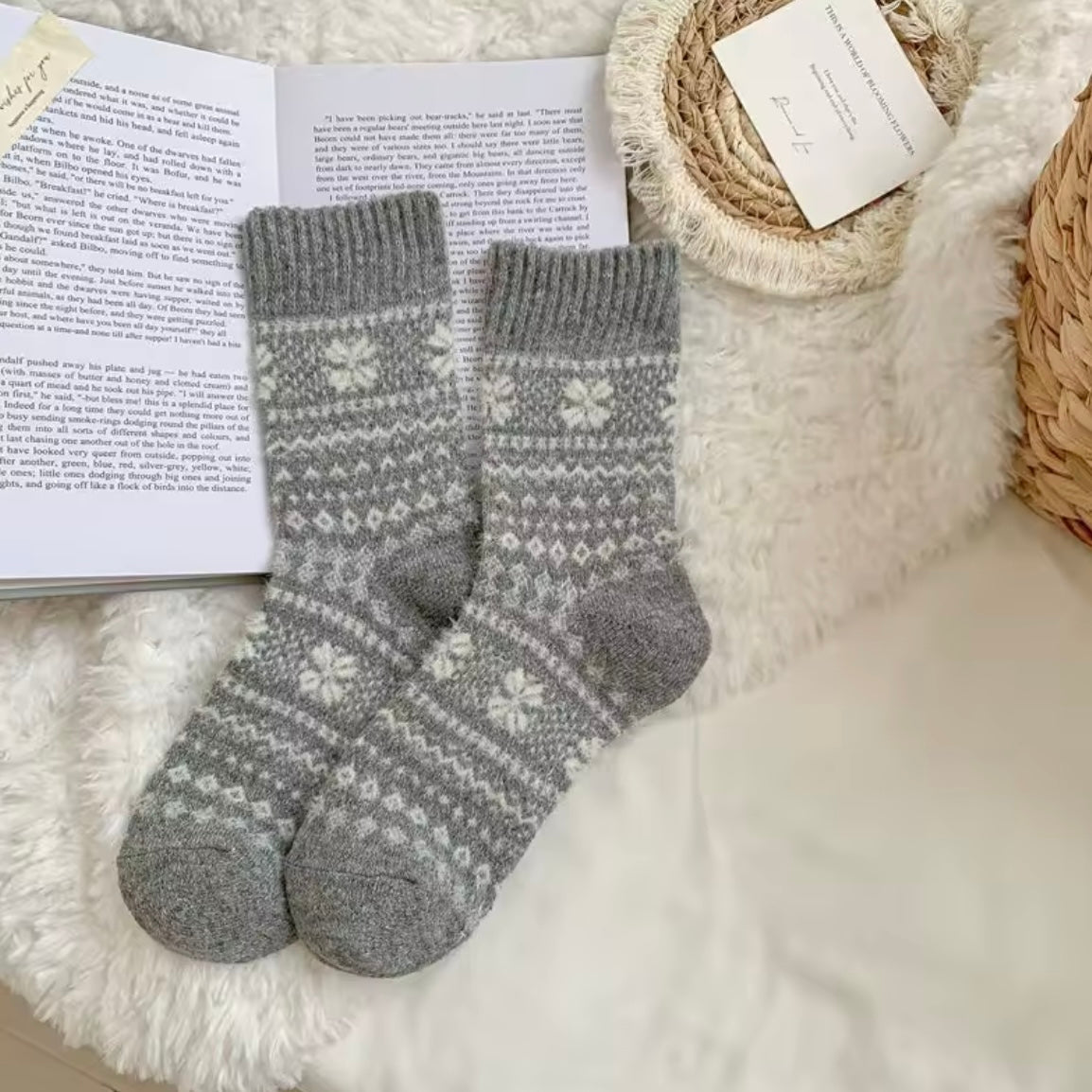 The Fluffy Folk Winter Christmas Socks