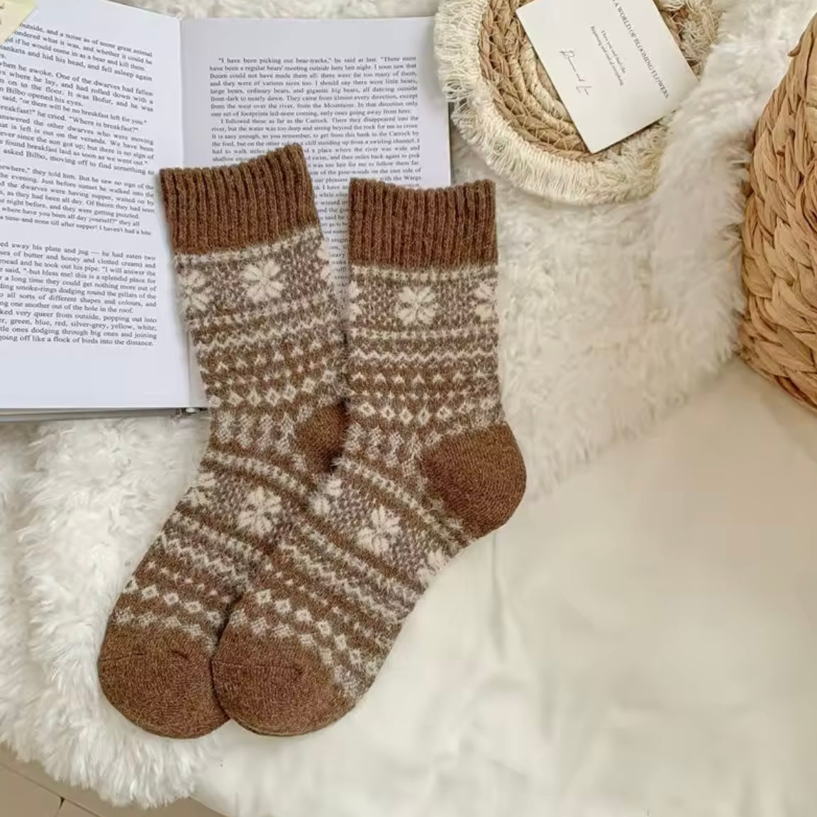 The Fluffy Folk Winter Christmas Socks